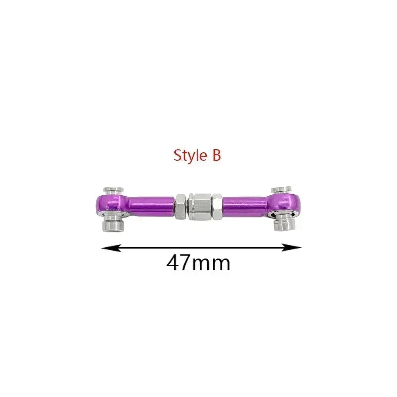 CNC Machined Aluminium Alloy Steering Rod RC Linkage Servo Rod Replacement accessory for HSP 94111 / 94188 RC Car upgrade