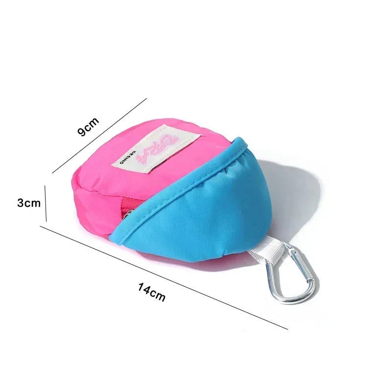 Kawaii Mini Purse Coin Pouch Earphone Key Storage Bag Book Bag Pendant Children's Macaron Cute Wallet Zipper Coin Purse Kids