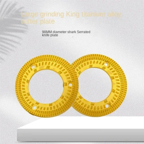 Hot SellingThe Titanium Coating Coated 60mm 59.5mm Coffee Grinder Coffee Bean Flat Wheel Burr Mill Knife Flat Burr Blade Grindin