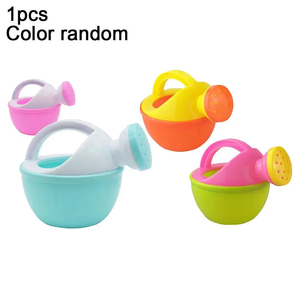 Beach Toy Kettle Colorful Plastic Watering Can Watering Pot Beach Toy Play Sand Shower Bath Toy For Children Kids Gift