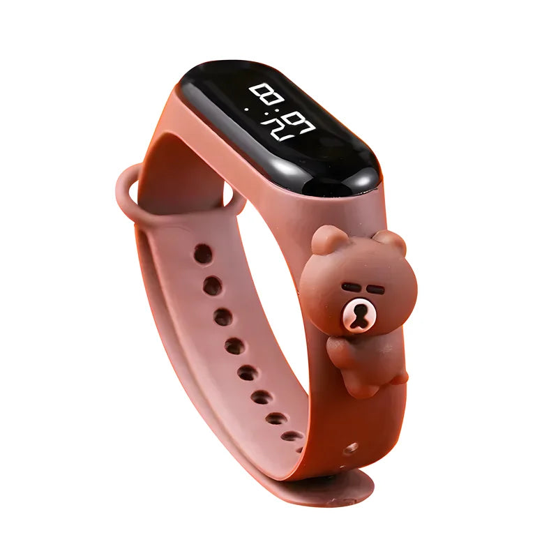 Fashion Sports Watch for Kids Children Waterproof Led Digital Watch Silicone Teen Boys Girls Cartoon Smart Touch Watch Toy