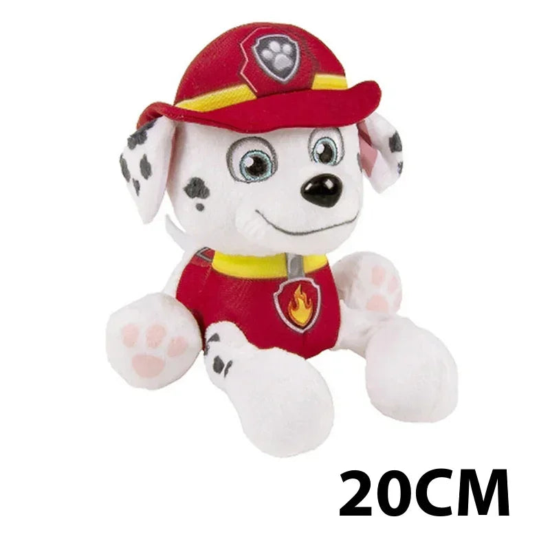 20Cm Cartoon Paw Patrol Plush Doll Chase Rock Animal Dog Cartoon Model Action Figures Movies Peripherals Children Christmas Gift