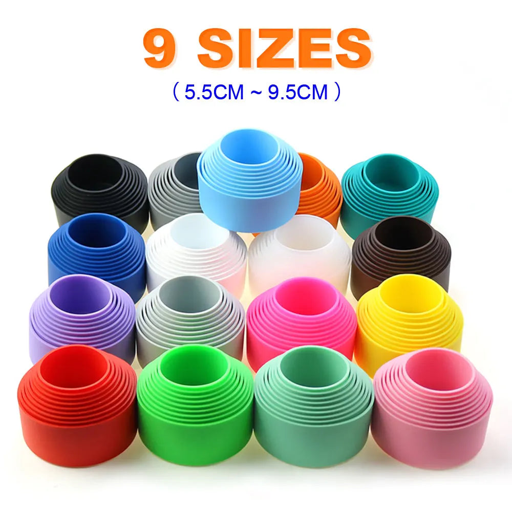 9cm Water Cup Mat Silicone Thermos Coasters 90mm Cup Bottom Ring Wear Resistant Shatter Resistant Bottom Cover Coaster