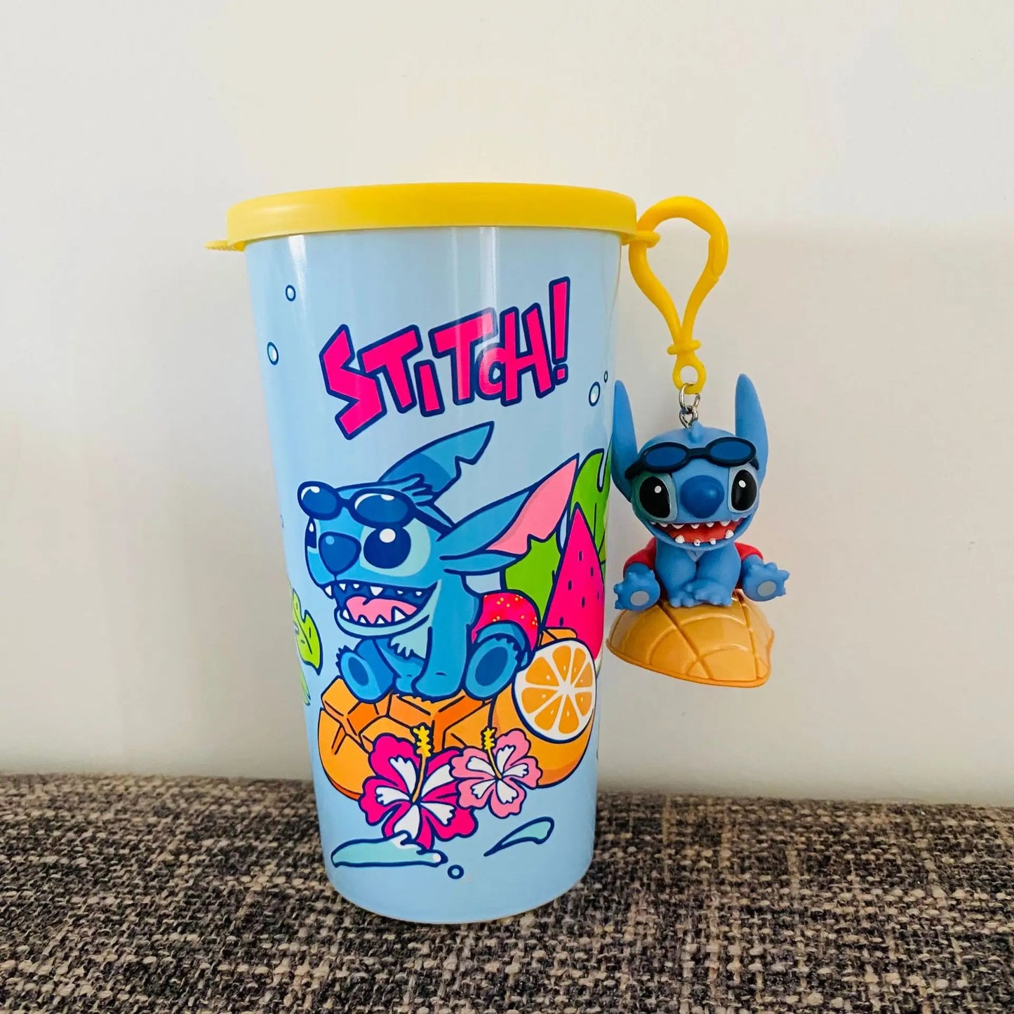 Lilo & Stitch Movie Stitch Cup Tumbler Popcorn Bucket Exclusive Cinema Collectible Decoration Model Christmas Fans Toys Gifts