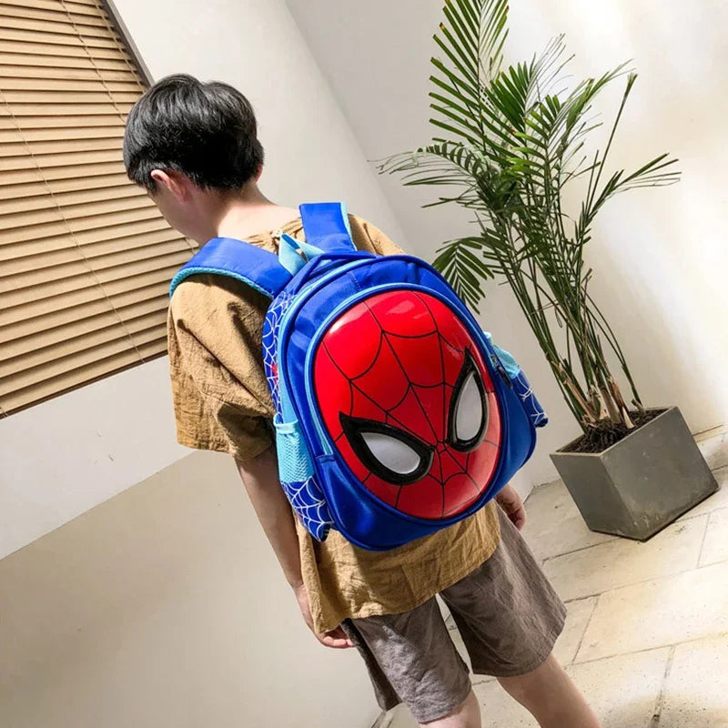 Cartoon Spider Man School Bag 3D Stereo Superhero Pattern Boy Backpack Children Kindergarten Backpack Cute Boys Children Gifts