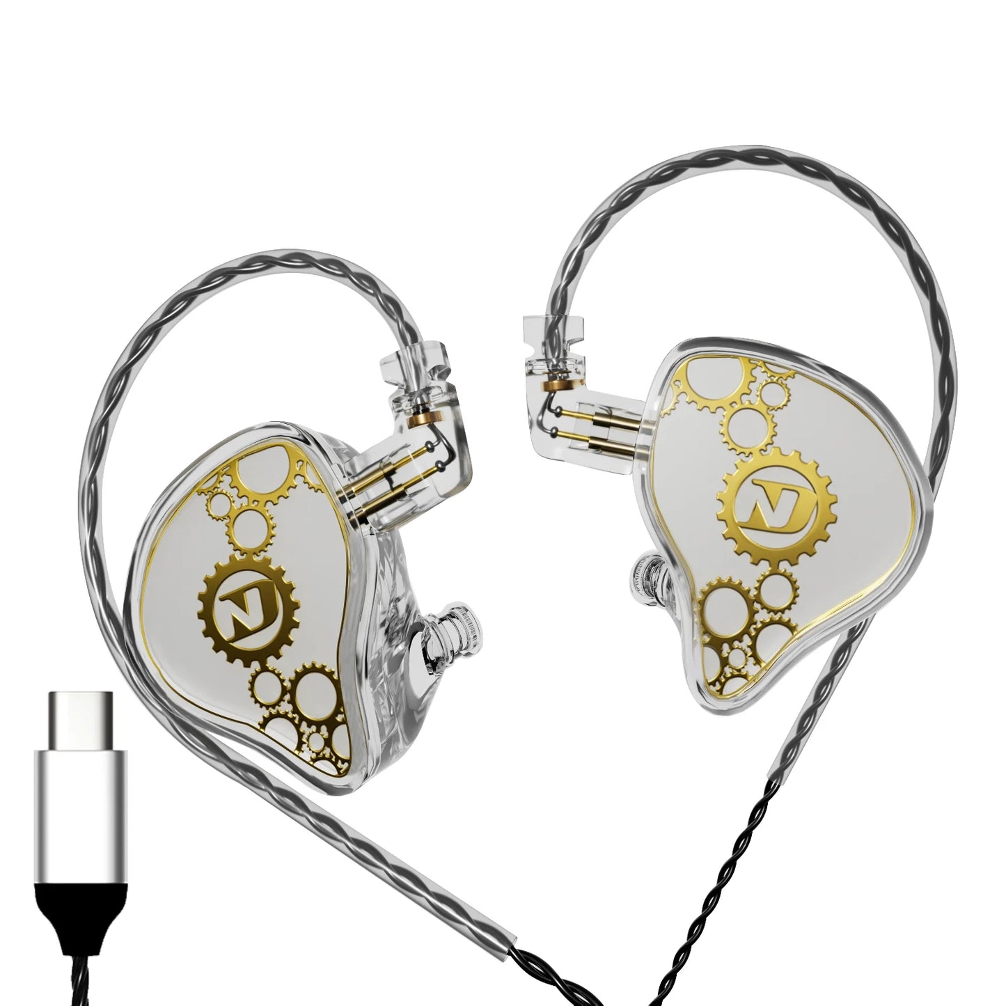 ND Venus-HiFi wired in-ear headphones stereo noise reduction bass HIFI cable music sports microphone speaker accessory adapter