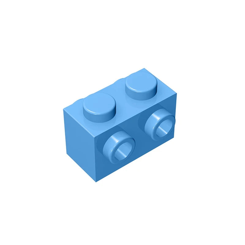 Gobricks 10PCS MOC Bricks 52107 1x2 for Building Blocks Parts DIY Educational High-Tech Parts Creativity Game Compatible Toys