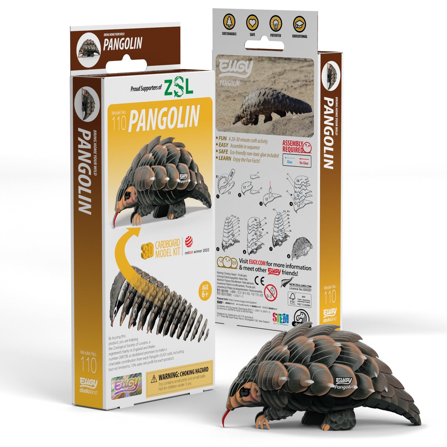 EUGY Pangolin 3D Puzzle-0