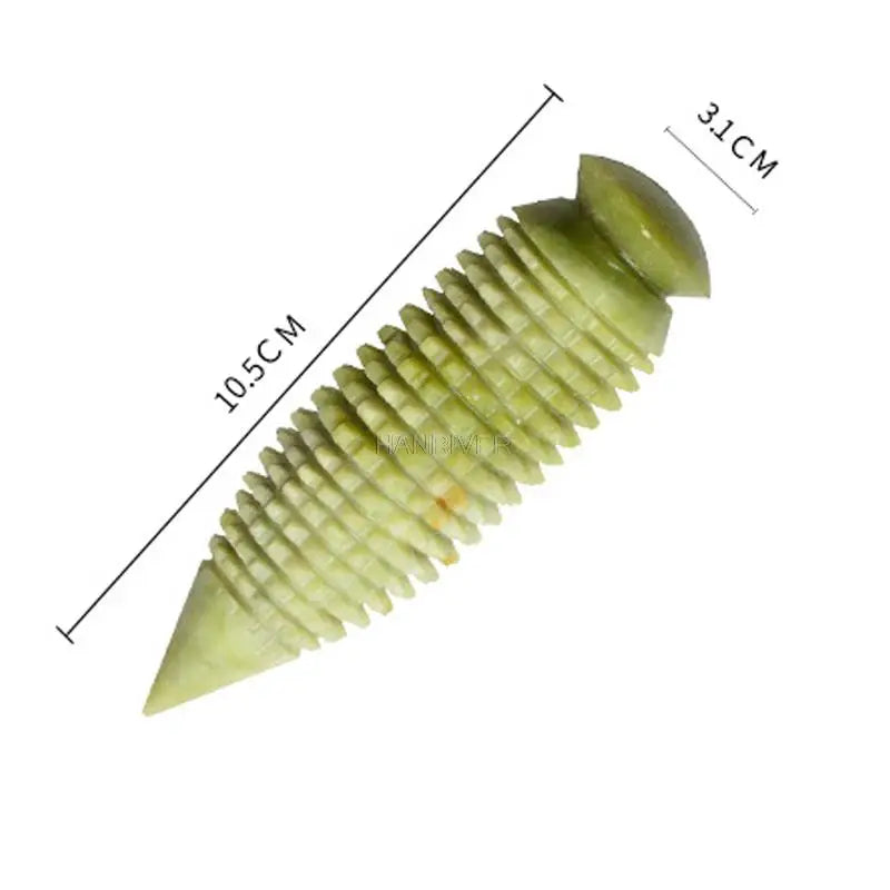Natural Jade Stone Massage Stick Palm Hand Spiky Massager Acupoint Therapy Body Acupuncture Ball Stress Relief Health Care Tool
