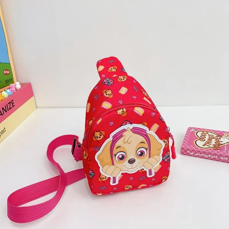 Paw Patrol Children's Chest Bag Cute Cartoon Crossbody Bag Chase Marshall Messenger Shoulder Handbag Purse Backpacks Gifts
