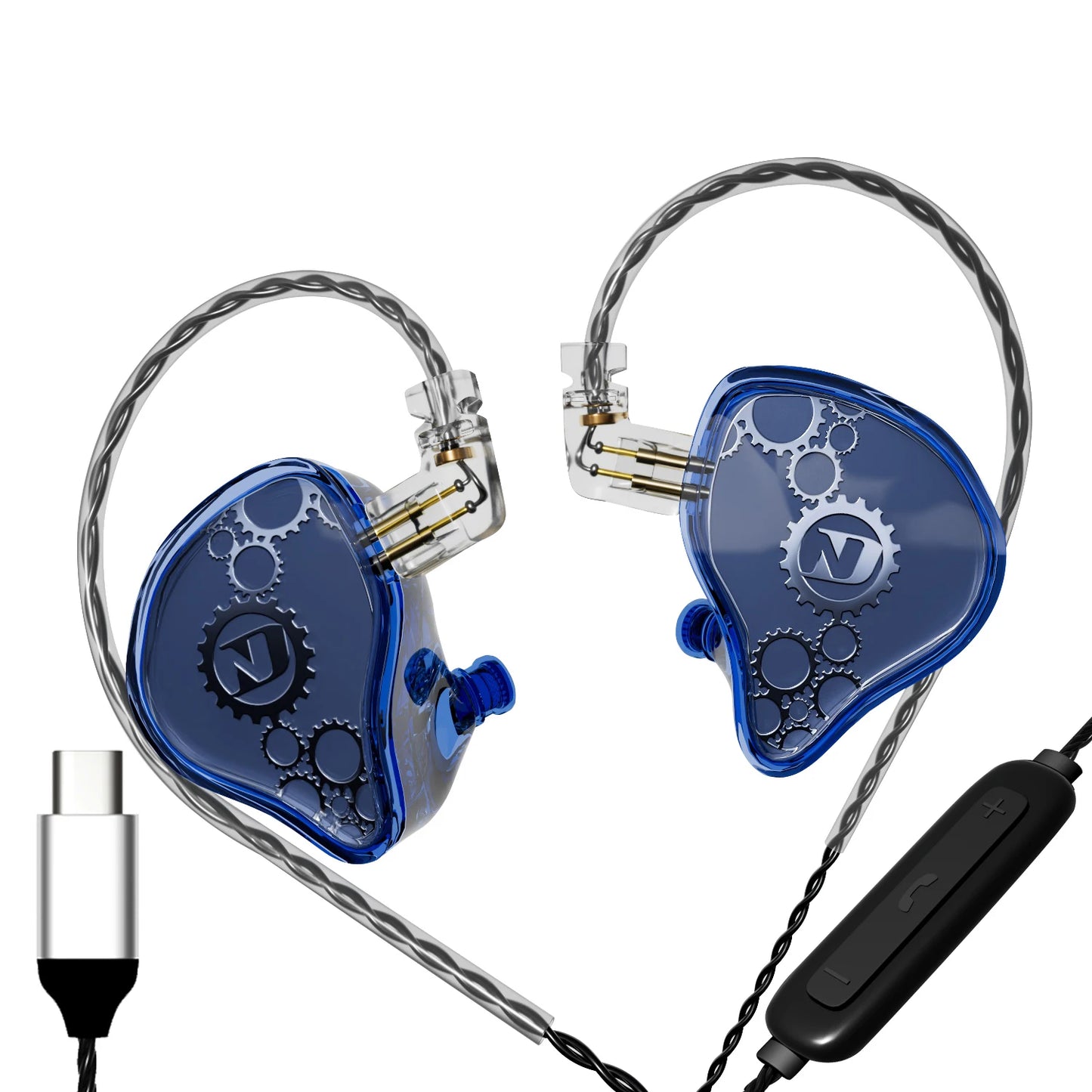 ND Venus-HiFi wired in-ear headphones stereo noise reduction bass HIFI cable music sports microphone speaker accessory adapter