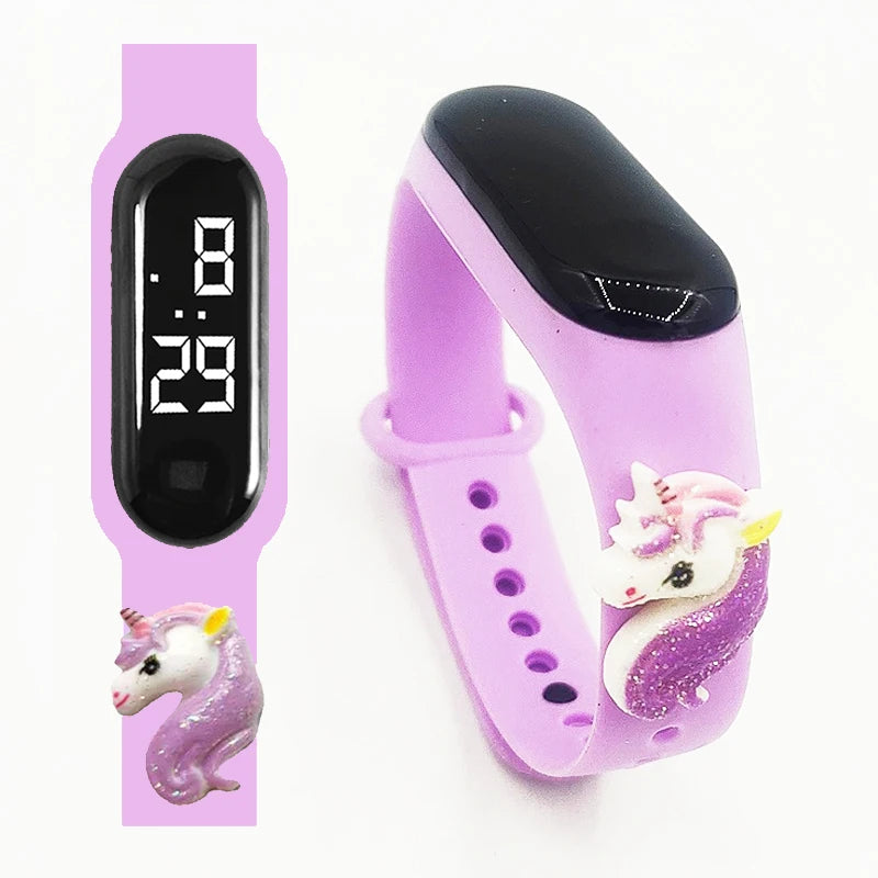 Fashion Sports Watch for Kids Children Waterproof Led Digital Watch Silicone Teen Boys Girls Cartoon Smart Touch Watch Toy