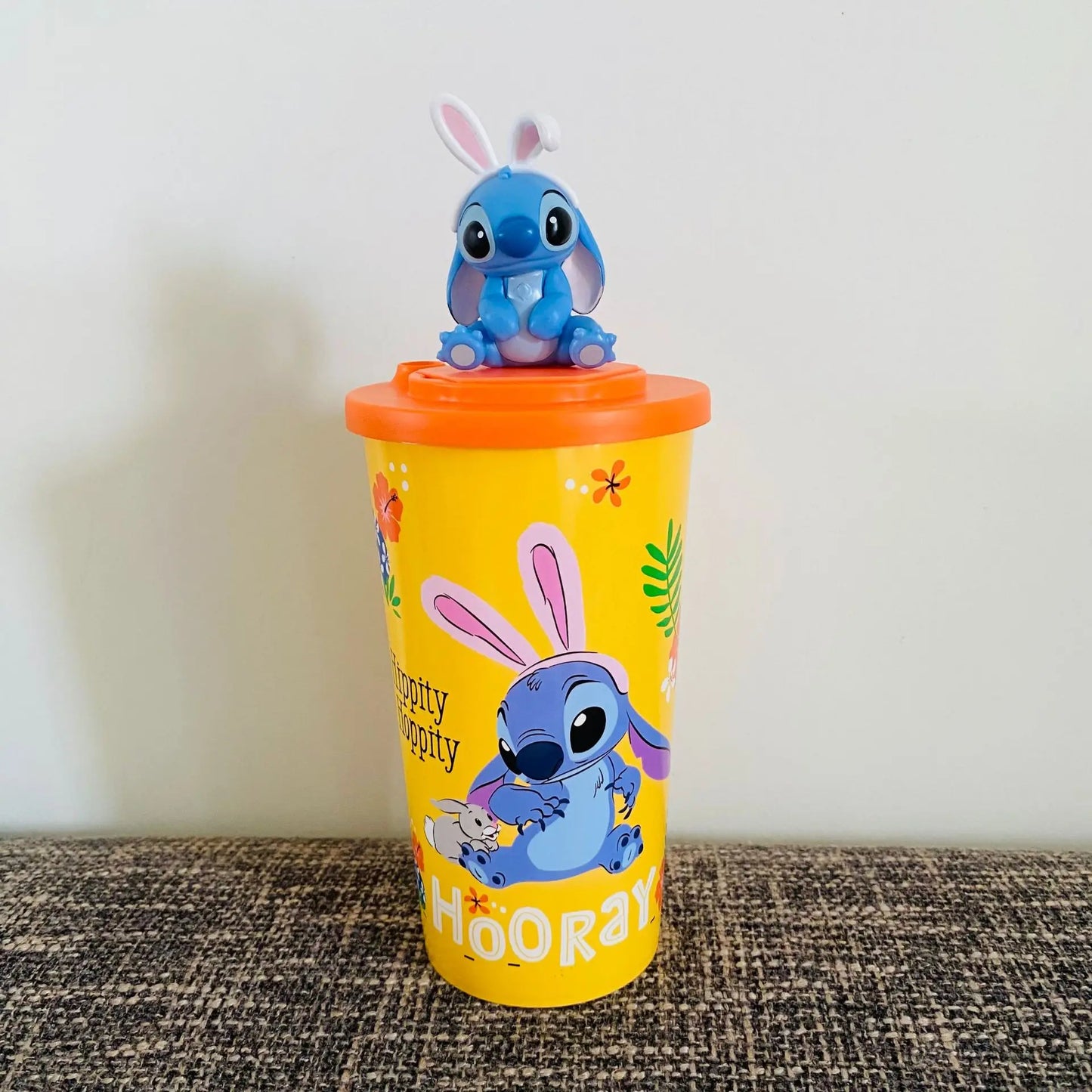 Lilo & Stitch Movie Stitch Cup Tumbler Popcorn Bucket Exclusive Cinema Collectible Decoration Model Christmas Fans Toys Gifts