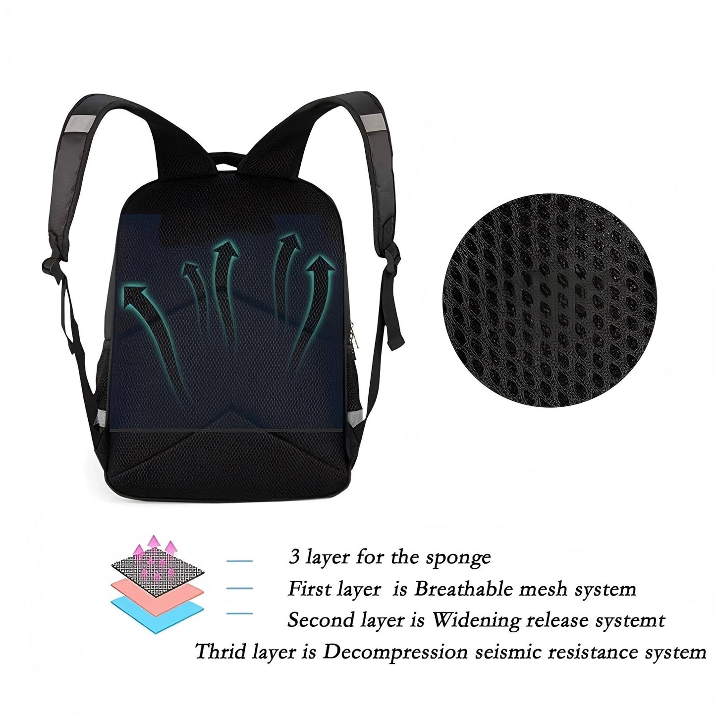 Youth Kids Ben 10 Printed Backpack Lightweight School Book Bag,Casual Travel Rucksack