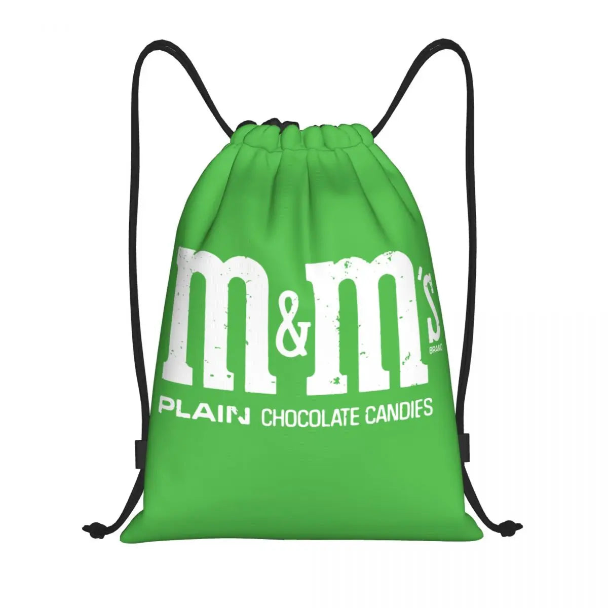 Candy M&M's Chocolate Meme Drawstring Backpack Sports Gym Sackpack String Bags for Hiking