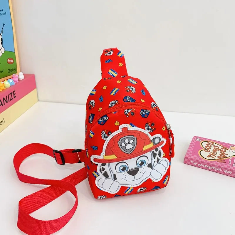 Paw Patrol Children's Chest Bag Cute Cartoon Crossbody Bag Chase Marshall Messenger Shoulder Handbag Purse Backpacks Gifts