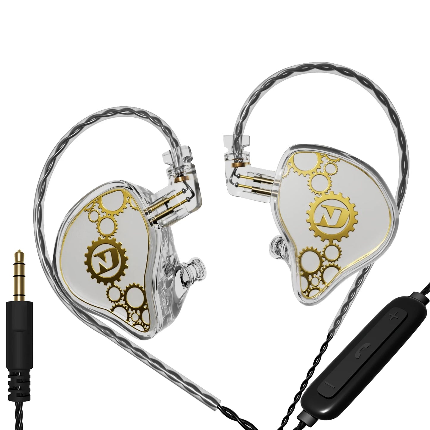 ND Venus-HiFi wired in-ear headphones stereo noise reduction bass HIFI cable music sports microphone speaker accessory adapter