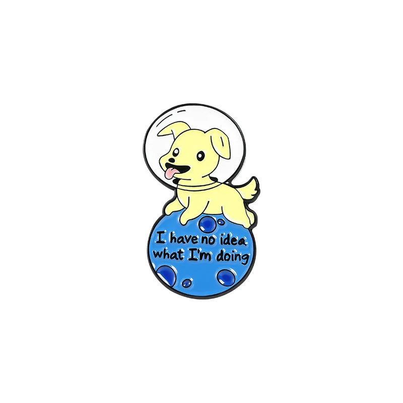 Bookworm Enamel Pins Custom Rabbit Dog Sloth Brooch Lapel Badge Bag Cartoon Funny Animal Books Jewelry Gift for Kids Friends