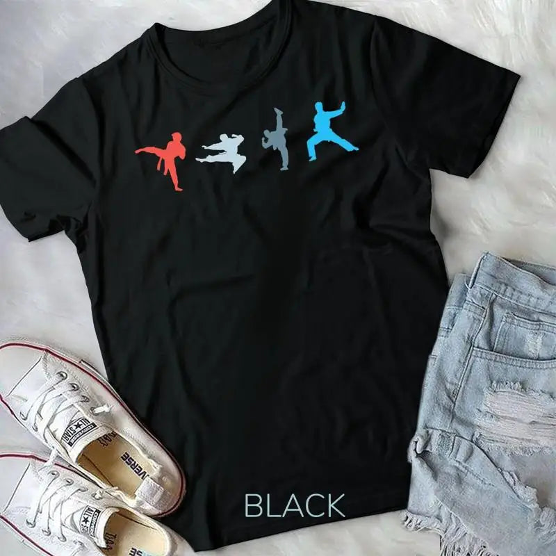 Retro Martial Art Black Belt Athlete Japanese Sport Karate Unisex T shirt