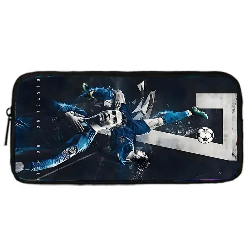 Mochila C-CR7 Child Backpack With Shoulder Bags Pencil Bags School Bags ,Cartoon Football Star School Bags Set for Boys Girls