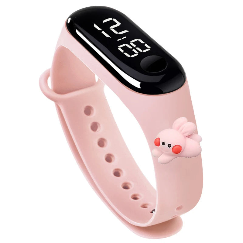 Fashion Sports Watch for Kids Children Waterproof Led Digital Watch Silicone Teen Boys Girls Cartoon Smart Touch Watch Toy