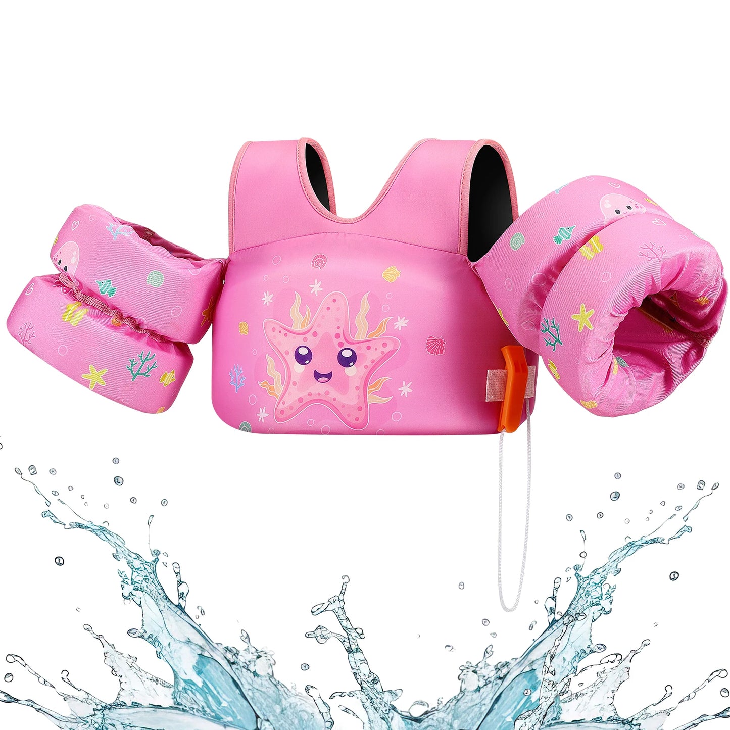 Baby Float Arm Sleeve Floating Ring Safe Life Jacket Buoyancy Vest Kid Swimming Equipment Armbands Swim Foam Pool Toys Life Vest