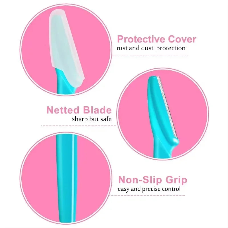 1Pcs Eyebrow Trimmer Makeup Tools Safe Eye Brow Razor Face Body Hair Removal Shaver Blades Woman Eyebrows Shaping Knife