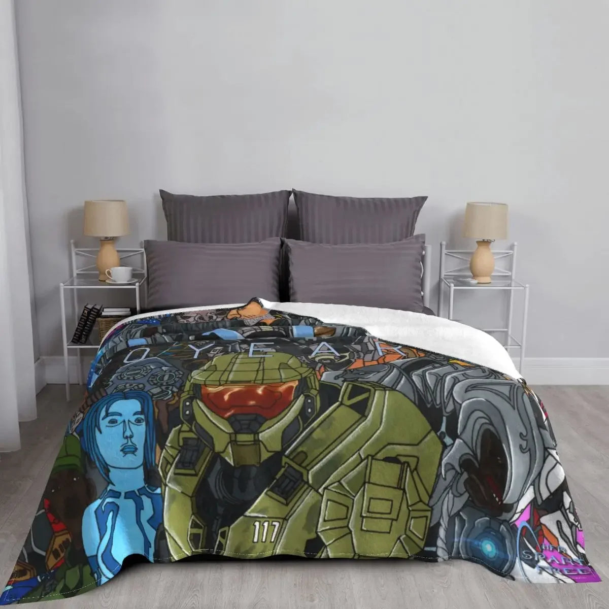 Anime Game Baby Blanket Decoration Fleece Collage for Kids Adult Gift Warm Throw Blanket for Bed Bedroom Bedding Throws