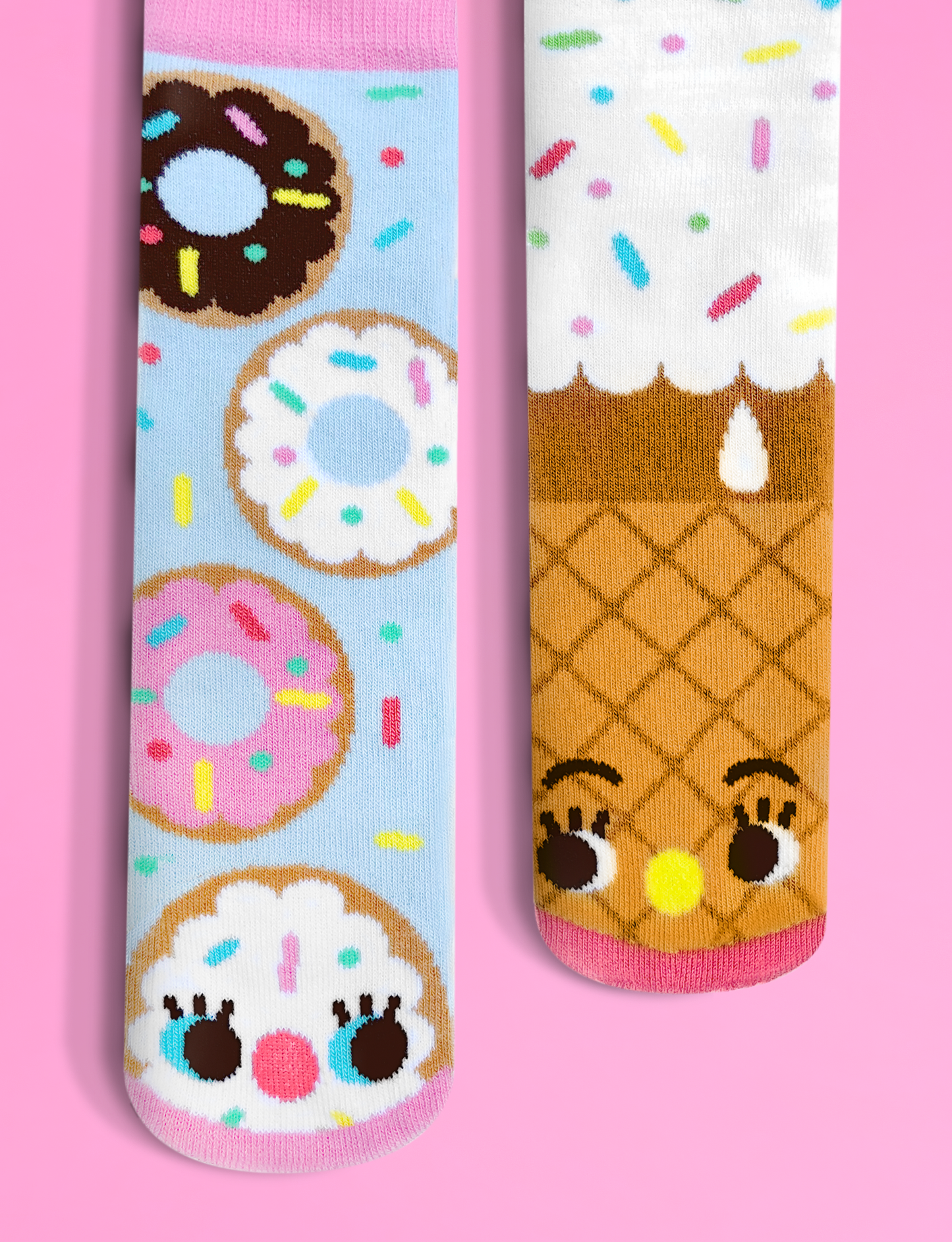 KIDS DONUT & ICE CREAM NO SLIP SOCKS-1
