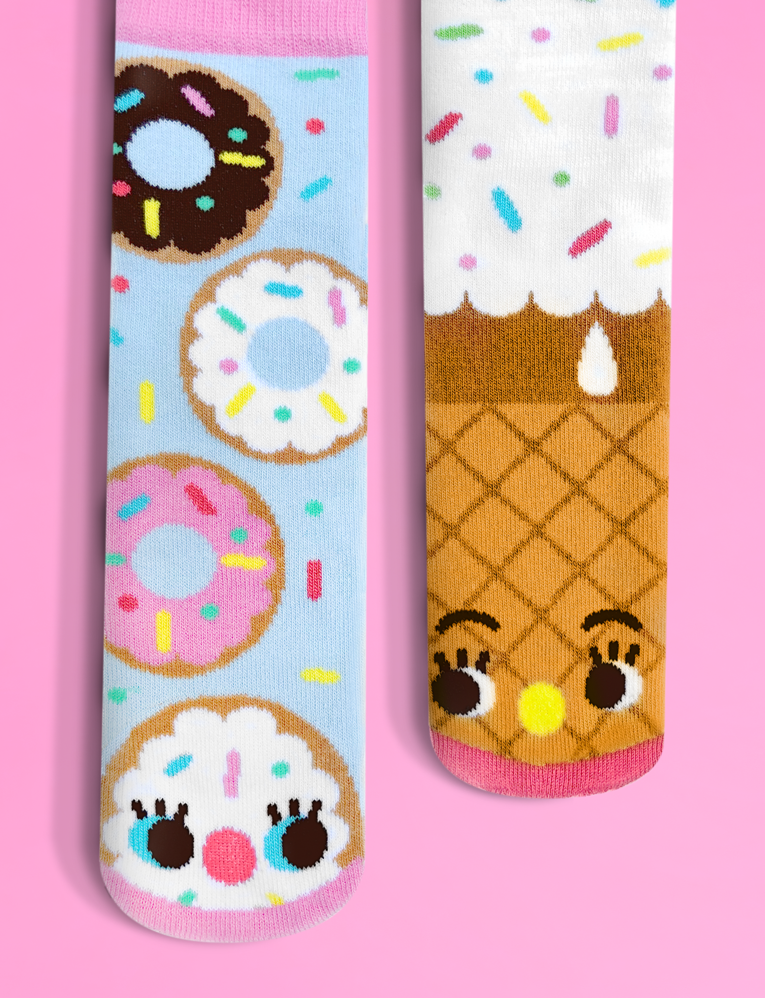 KIDS DONUT & ICE CREAM NO SLIP SOCKS-1