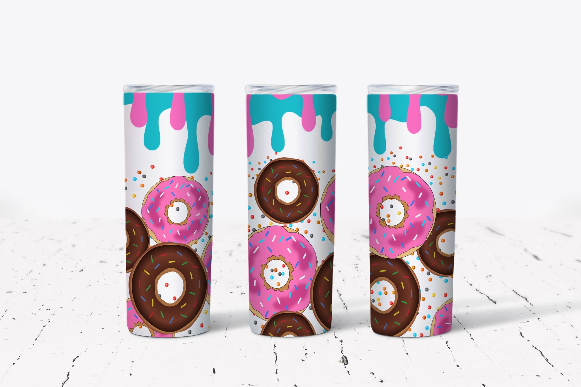 Drippy Donuts Stainless Steel Tumbler Hot/Cold Thermos-0