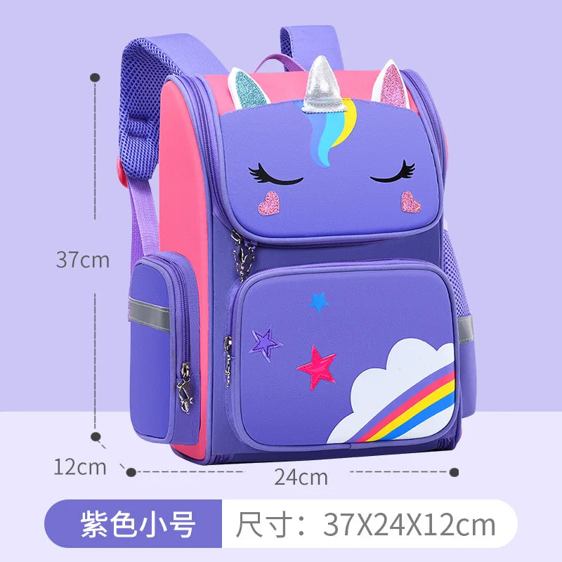 Horse Kids Backpack Waterproof Rainbow Eyes School Bag for Girls Teen Travel Outdoor Camping Picnic Bookbag Children