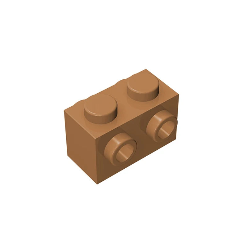 Gobricks 10PCS MOC Bricks 52107 1x2 for Building Blocks Parts DIY Educational High-Tech Parts Creativity Game Compatible Toys