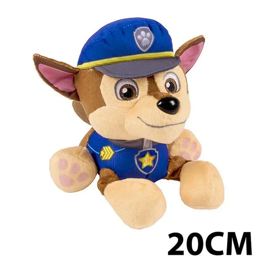 20Cm Cartoon Paw Patrol Plush Doll Chase Rock Animal Dog Cartoon Model Action Figures Movies Peripherals Children Christmas Gift