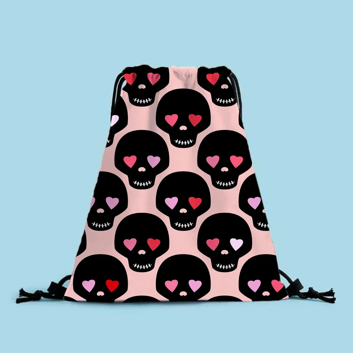 Polyester Printing Drawstring School Book Bag Boys Girls Kids Adult Gym PE Kit Sack Portable Travel Shopping Pouch Bag