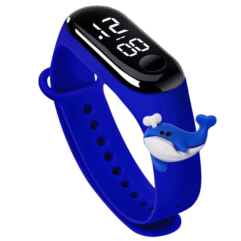 Fashion Sports Watch for Kids Children Waterproof Led Digital Watch Silicone Teen Boys Girls Cartoon Smart Touch Watch Toy