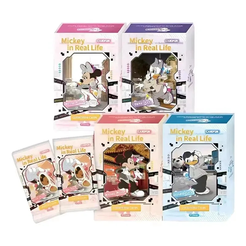 Genuine Disney Card 100 Anniversary Carnival Series Cards Mickey Mouse Art Signature Animation Collection Cards Kids Gifts