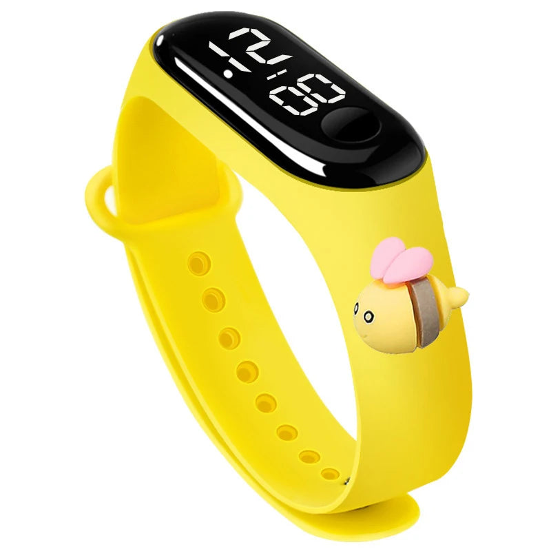 Fashion Sports Watch for Kids Children Waterproof Led Digital Watch Silicone Teen Boys Girls Cartoon Smart Touch Watch Toy