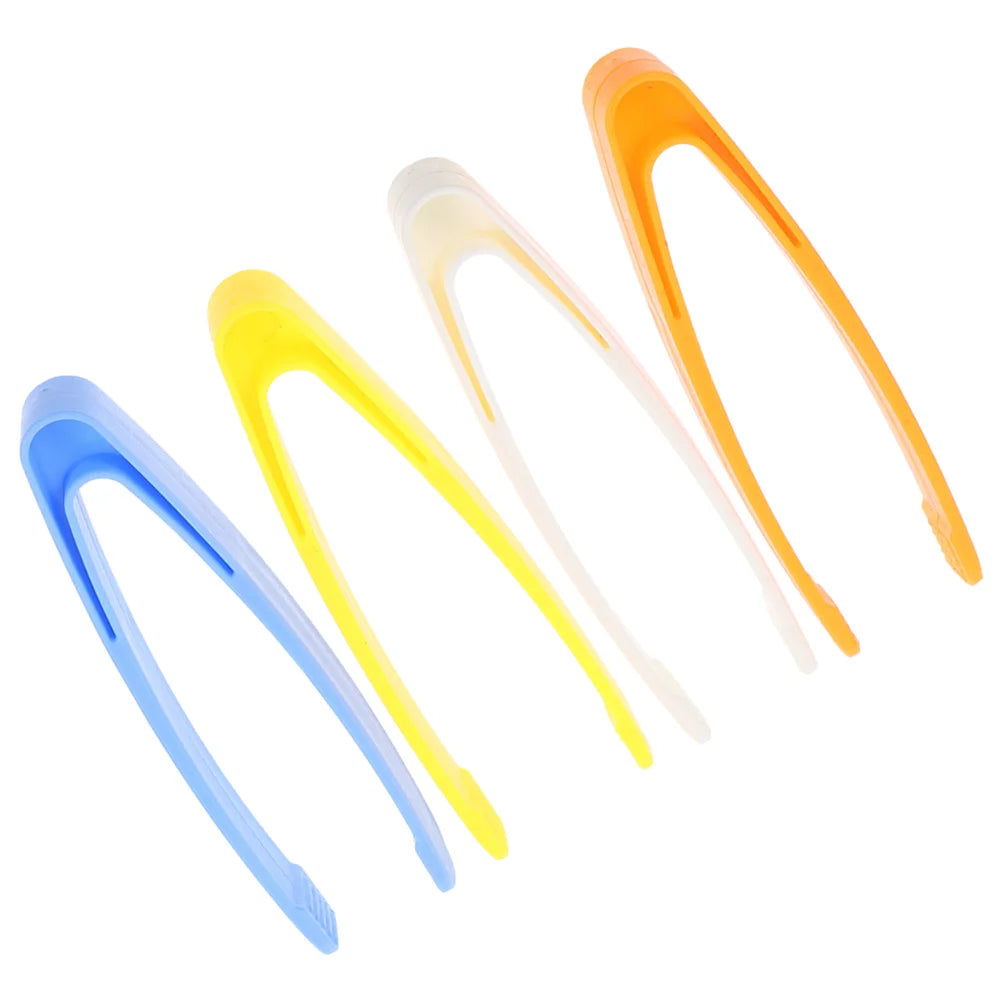 4pcs Game Tweezers Fine Motor Toys Tweezers Kids Plastic Educational Preschool Counting Skill Experiment Tools Building Blocks