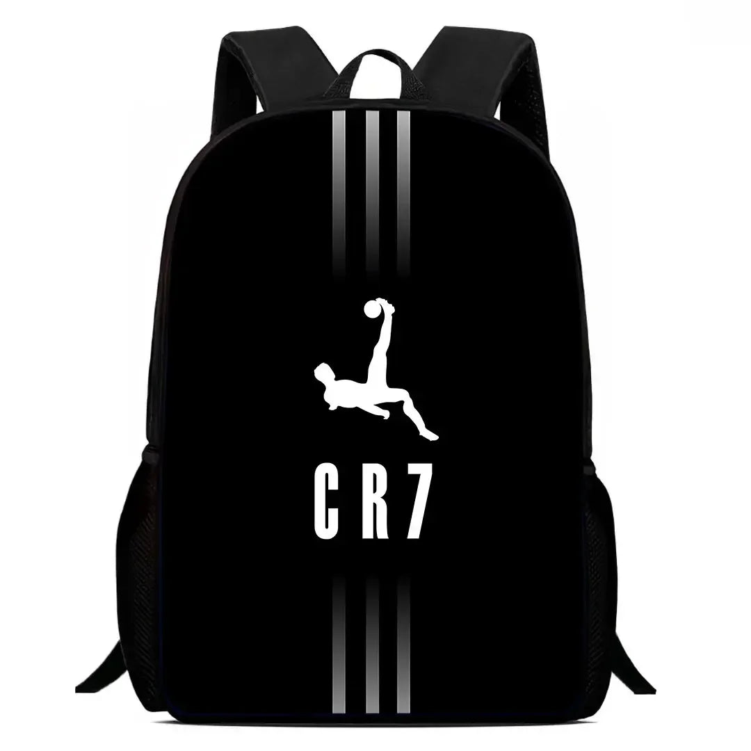 Mochila C-CR7 Child Backpack With Shoulder Bags Pencil Bags School Bags ,Cartoon Football Star School Bags Set for Boys Girls
