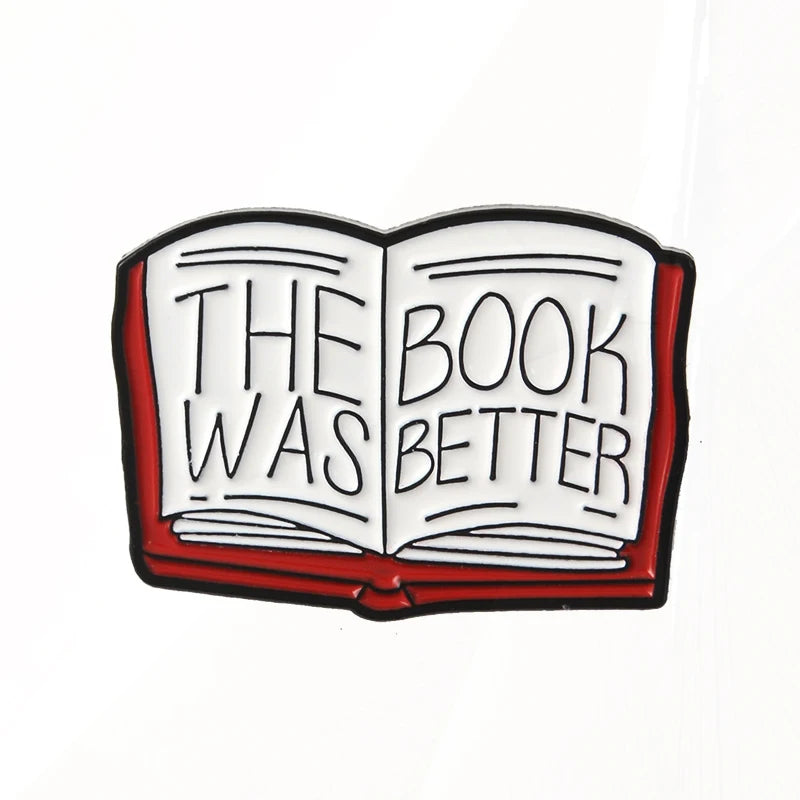 Brooches Bag Clothes Lapel Pin Animal Reading Badge Puppy Jewelry Gift for Kids Friend I Love Books Enamel Pin Custom Dog Cat