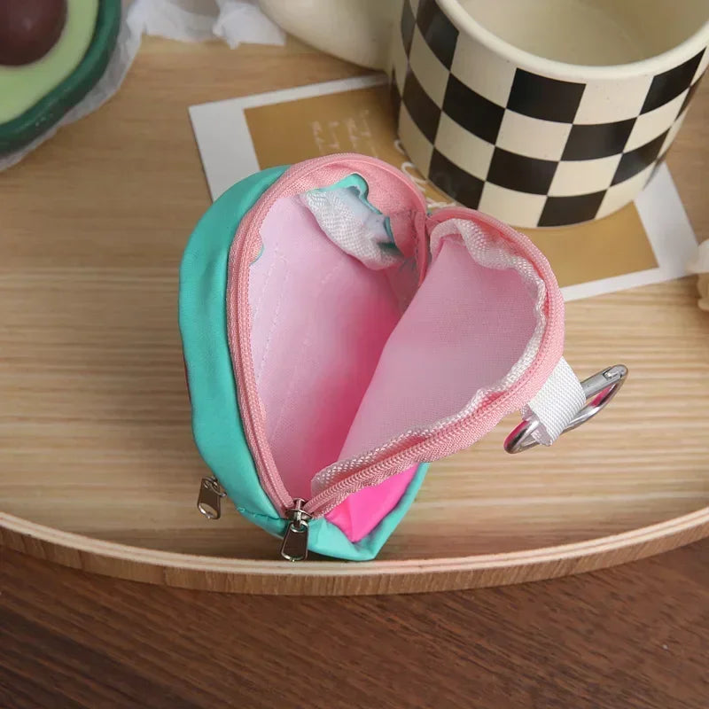 Kawaii Mini Purse Coin Pouch Earphone Key Storage Bag Book Bag Pendant Children's Macaron Cute Wallet Zipper Coin Purse Kids