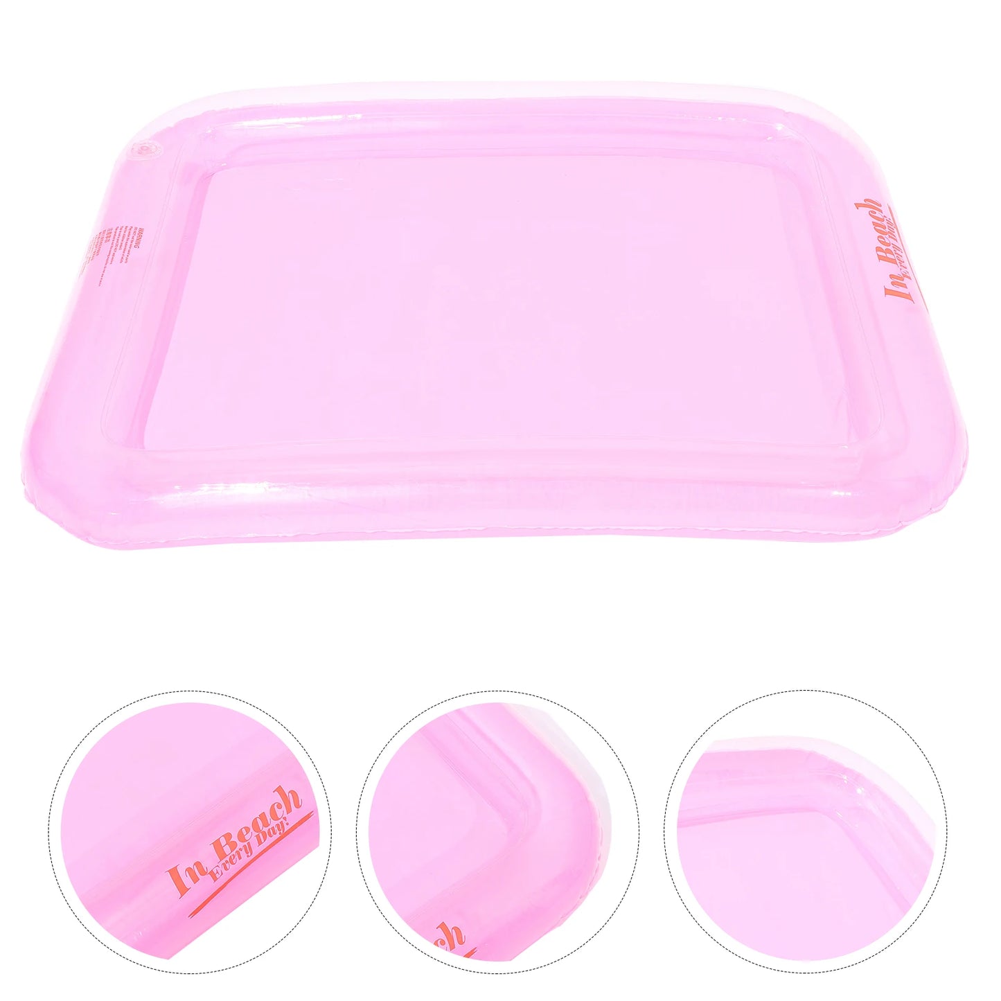 Beach Toys Inflatable Sand Bath Tray Children Sandbox Ice Bar Pink Kids Pool Party