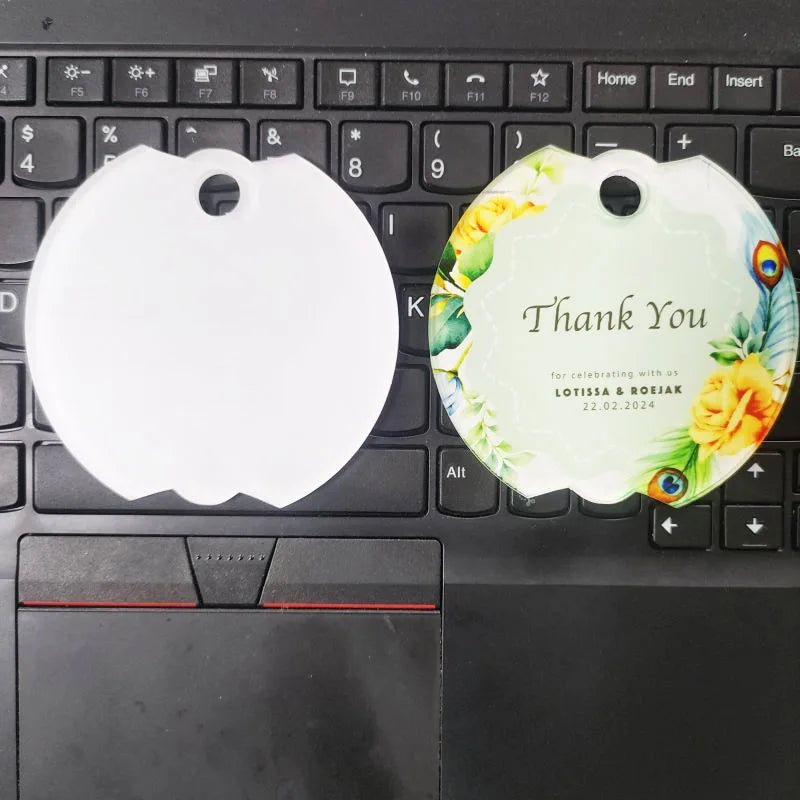 10pcs/Lot New Acrylic Sublimation Name Plates for 40oz Tumbler Lid Topper Custom Tumbler Name Tag