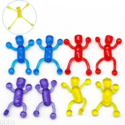 AP28 Sticky  Toy  Climbing Little Man Kids Party Favor Adults Pressure Relieve Vent Toy Interactive Throw Game