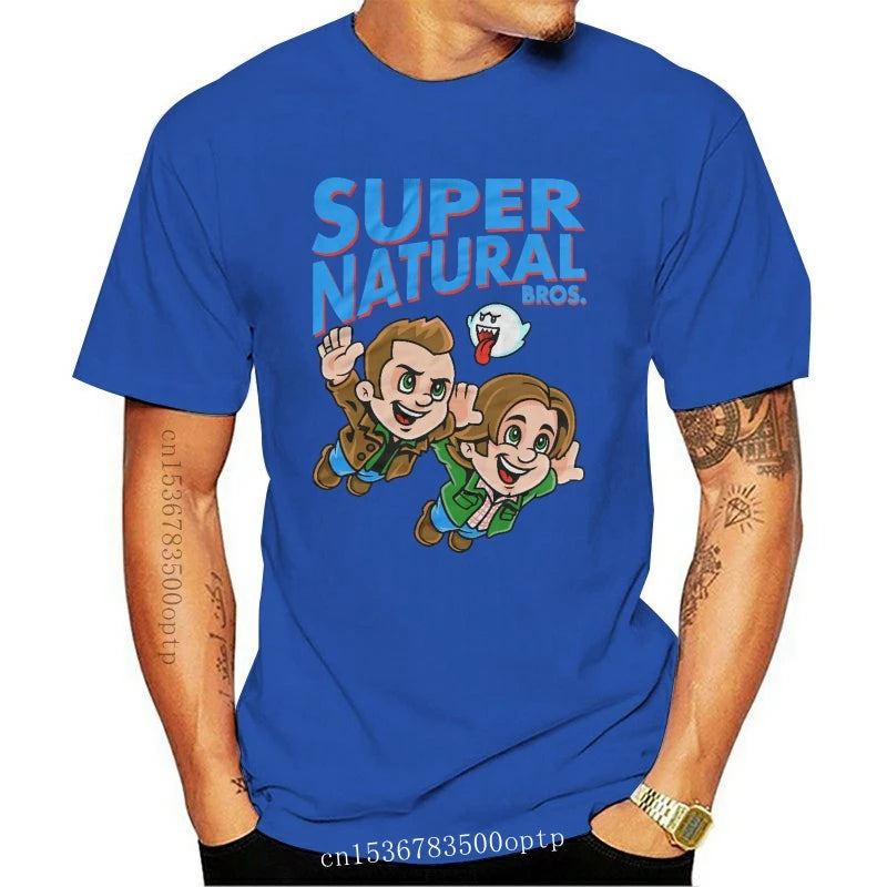 New Supernatural T Shirt Super Natural Bros Tri Blend Funny T Shirt Black Navy Men
