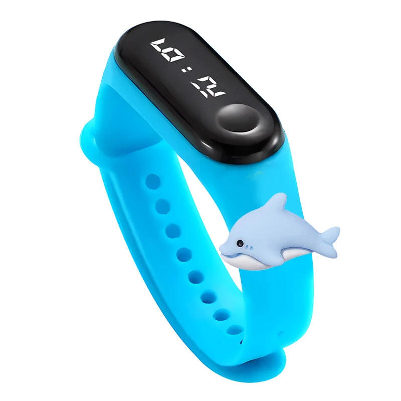 Fashion Sports Watch for Kids Children Waterproof Led Digital Watch Silicone Teen Boys Girls Cartoon Smart Touch Watch Toy