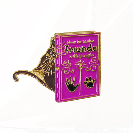 Brooches Bag Clothes Lapel Pin Animal Reading Badge Puppy Jewelry Gift for Kids Friend I Love Books Enamel Pin Custom Dog Cat