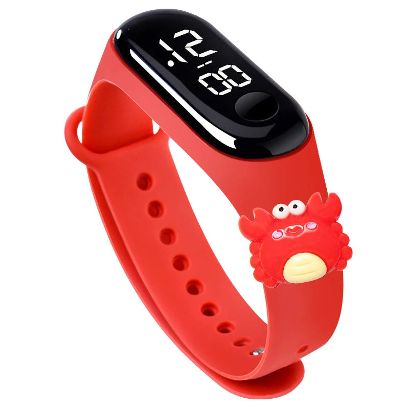 Fashion Sports Watch for Kids Children Waterproof Led Digital Watch Silicone Teen Boys Girls Cartoon Smart Touch Watch Toy