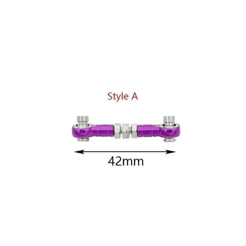 CNC Machined Aluminium Alloy Steering Rod RC Linkage Servo Rod Replacement accessory for HSP 94111 / 94188 RC Car upgrade